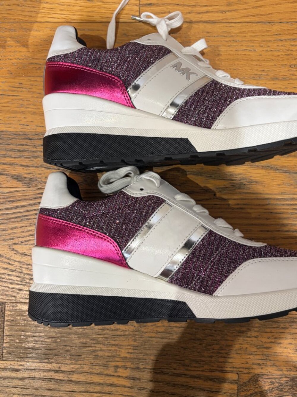 Michael Kors Mabel Trainer sneakers Size 8.5 Glitter Tag still on bottom - Picture 5 of 9